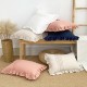 Cross-border Nordic ins rose jacquard Dutch velvet ruffled skirt pillow, American retro sofa decorative pillowcase Cross-border Nordic ins rose jacquard Dutch velvet ruffled skirt pillow, American retro sofa decorative pillowcase