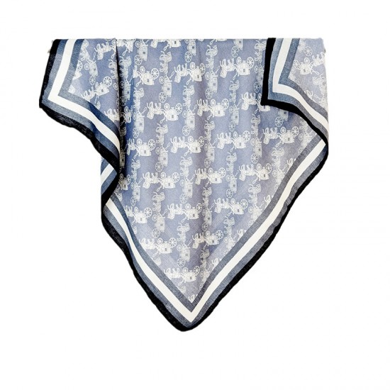 Japanese and Korean simple, repetitive, creative horse print square scarves for spring and summer, stylish, thin, elegant square scarves for daily commuting Japanese and Korean simple, repetitive, creative horse print square scarves for spring and summer, stylish, thin, elegant square scarves for daily commuting