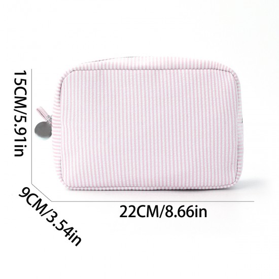 Cross-border seersucker cosmetic bag, Indian-style striped portable storage bag, Mississippi trend travel storage bag Cross-border seersucker cosmetic bag, Indian-style striped portable storage bag, Mississippi trend travel storage bag