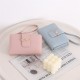 2025 solid color new wallet Women's medium-sized bag with a bow-knot, stylish, large capacity, small, fresh, and simple coin purse. 2025 solid color new wallet Women's medium-sized bag with a bow-knot, stylish, large capacity, small, fresh, and simple coin purse.