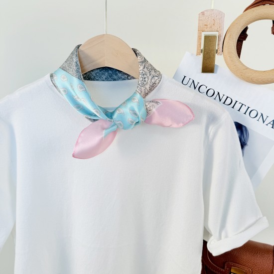 Spring and summer women's retro and stylish silk scarves, Korean-style, high-end travel neckwear, wholesale mulberry silk scarves. Spring and summer women's retro and stylish silk scarves, Korean-style, high-end travel neckwear, wholesale mulberry silk scarves.
