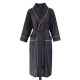 New beautiful striped nightgown for women, spring and autumn cool, thin bathrobe, luxury summer mid-length absorbent bathrobe for men New beautiful striped nightgown for women, spring and autumn cool, thin bathrobe, luxury summer mid-length absorbent bathrobe for men