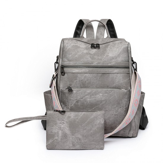 2025 Spring cross-border women's backpack, lightweight women's retro backpack, large-capacity, casual travel dual-use shoulder bag. 2025 Spring cross-border women's backpack, lightweight women's retro backpack, large-capacity, casual travel dual-use shoulder bag.