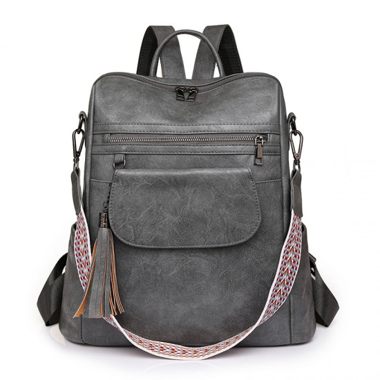 New women's bags, cross-border new large-capacity retro dual-use shoulder and crossbody bags, casual women's backpacks.