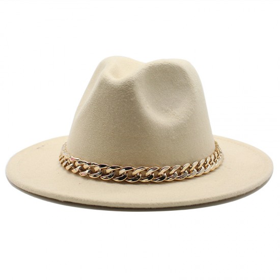 2021 Autumn/Winter British-style woolen jazz hat for men and women, European and American wide-brimmed hat, fashionable wide-brimmed felt hat 2021 Autumn/Winter British-style woolen jazz hat for men and women, European and American wide-brimmed hat, fashionable wide-brimmed felt hat