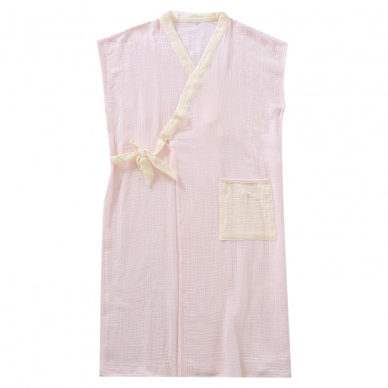 Couple kimono nightgown, pure cotton double-layer gauze, short sleeves, men's and women's bathrobes, loose-fitting, mid-length, drawstring kimono pajamas. Couple kimono nightgown, pure cotton double-layer gauze, short sleeves, men's and women's bathrobes, loose-fitting, mid-length, drawstring kimono pajamas.