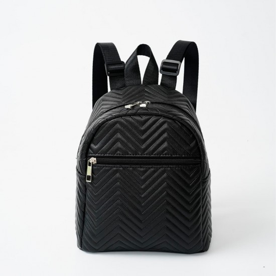 Best-selling cross-border mini women's backpack, 2024 new multi-color printed wave embroidered ribbon backpack