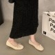 Women's French flat pumps, 2024 new retro suede red shoes, fairy-style ballet toe shoes. Women's French flat pumps, 2024 new retro suede red shoes, fairy-style ballet toe shoes.