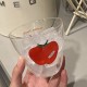 Instagram Cartoon Abstract Fish Glass, Cute Blue Fish, High-Resistant Juice and Milk Cup for Couples Instagram Cartoon Abstract Fish Glass, Cute Blue Fish, High-Resistant Juice and Milk Cup for Couples