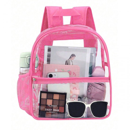 Transparent PVC backpack, outdoor portable backpack, large capacity, simple student backpack, factory direct Transparent PVC backpack, outdoor portable backpack, large capacity, simple student backpack, factory direct