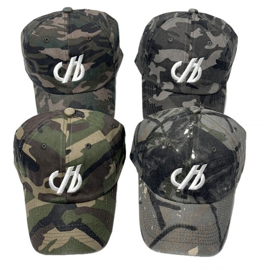 New American distressed lettered embroidered large logo camouflage baseball caps, outdoor casual sun protection caps. New American distressed lettered embroidered large logo camouflage baseball caps, outdoor casual sun protection caps.