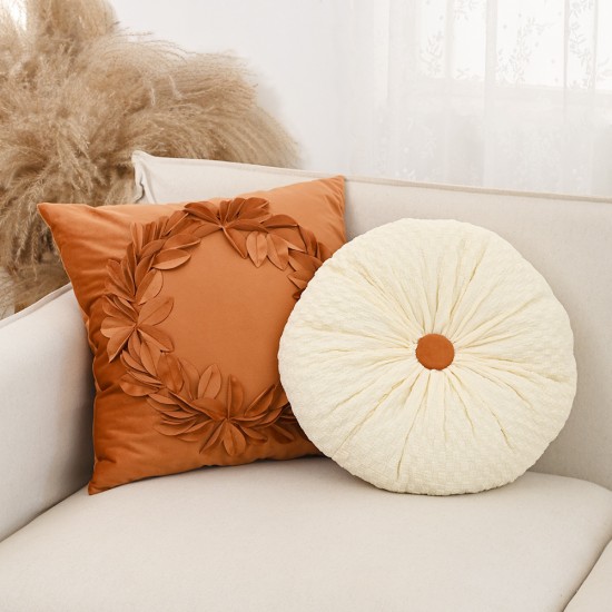 Cross-border Nordic light luxury vintage yarn-dyed pillow with core for living room sofa cotton and linen model room cushions on Amazon Cross-border Nordic light luxury vintage yarn-dyed pillow with core for living room sofa cotton and linen model room cushions on Amazon