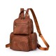 Cross-border women's bags, retro PU small backpacks, outdoor leisure travel chest bags, new dual-use women's backpacks