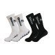 Cross-border, practical, non-slip, doped-in mid-calf socks with lettering. Thickened towel-soled, wear-resistant, breathable men's sports socks. Cross-border, practical, non-slip, doped-in mid-calf socks with lettering. Thickened towel-soled, wear-resistant, breathable men's sports socks.