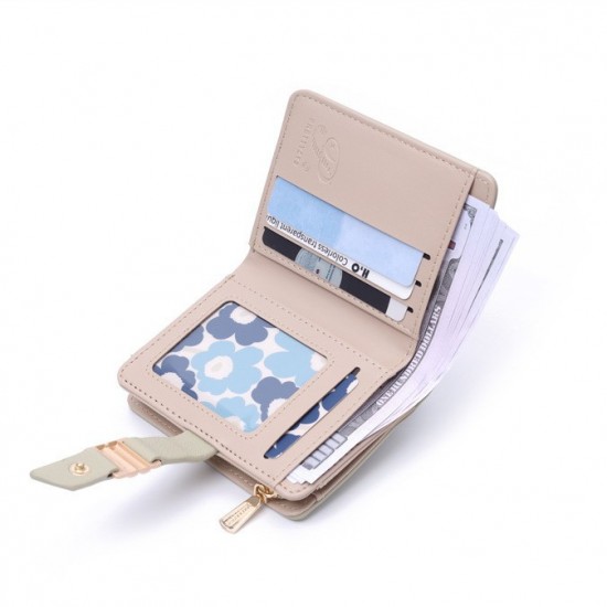 New Short Women's Wallet with Multiple Card Slots, High-Quality Bi-Fold Zippered Coin Purse Storage Bag, Cross-Border Coin Purse New Short Women's Wallet with Multiple Card Slots, High-Quality Bi-Fold Zippered Coin Purse Storage Bag, Cross-Border Coin Purse