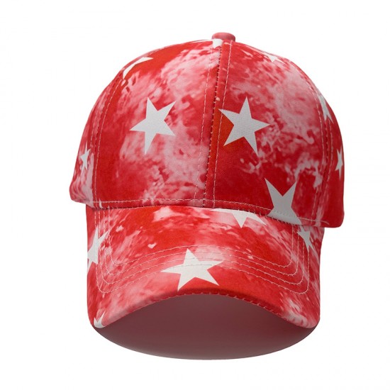 New five-pointed star-patterned baseball caps for men and women, tie-dyed and colorful graffiti baseball caps for summer outdoor sun protection. New five-pointed star-patterned baseball caps for men and women, tie-dyed and colorful graffiti baseball caps for summer outdoor sun protection.