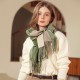Deqing Siyue plaid faux cashmere scarf, 2025 new winter scarf for women, thickened shawl. Warm tassel scarf Deqing Siyue plaid faux cashmere scarf, 2025 new winter scarf for women, thickened shawl. Warm tassel scarf