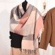 2025 new winter women's scarf, faux cashmere knitted colorblock shawl, trendy Korean-style, thickened, warm, versatile long neckerchief. 2025 new winter women's scarf, faux cashmere knitted colorblock shawl, trendy Korean-style, thickened, warm, versatile long neckerchief.