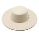 2021 autumn and winter new cross-border thickened men's and women's hat 10cm wide-brim wool felt flat-top hat 2021 autumn and winter new cross-border thickened men's and women's hat 10cm wide-brim wool felt flat-top hat