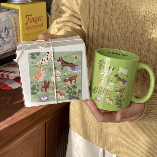 Homemade cute kitten flip-top ceramic mug, niche and fun coffee cup and water cup gift, 270ml. Homemade cute kitten flip-top ceramic mug, niche and fun coffee cup and water cup gift, 270ml.