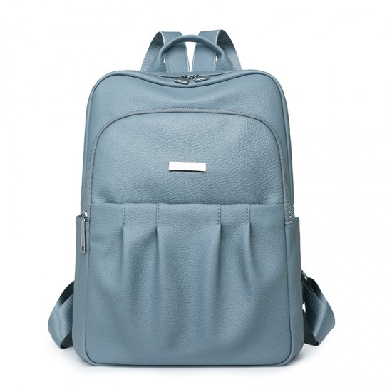 New simple women's backpacks, 2025 summer casual women's backpacks, stylish, solid-color, lightweight Longbu Women's Backpack