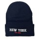 New cross-border Amazon New York letter-embroidered knitted hat, a versatile, warm beanie for men and women in autumn and winter. New cross-border Amazon New York letter-embroidered knitted hat, a versatile, warm beanie for men and women in autumn and winter.