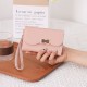 New women's medium wallet, Korean-style solid PU zippered multi-card slot foldable tote, women's coin purse in stock and wholesale