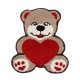 Cute heart bear bedroom bedside rug, shaped children's room mat, children's reading area mat, bedroom bedside rug. Cute heart bear bedroom bedside rug, shaped children's room mat, children's reading area mat, bedroom bedside rug.