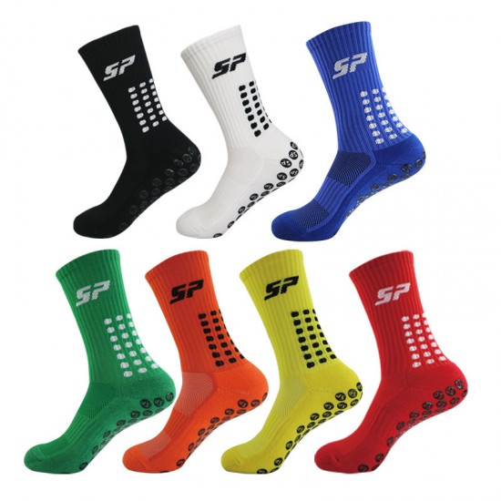Mid-calf non-slip soccer socks with a terry sole and thickened sports socks, non-slip and deodorizing, sweat-wicking training socks Mid-calf non-slip soccer socks with a terry sole and thickened sports socks, non-slip and deodorizing, sweat-wicking training socks