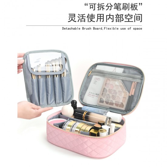 Cross-border hot-selling, 40% off, wet/dry separation, multi-color hanging toiletry and cosmetics storage bag.