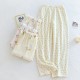 New women's nightgown, pure cotton, long-sleeved, three-layer quilted. Mid-length nightgown with open front, thin cotton, loose loungewear.