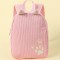 Cross-border hot-selling kindergarten school backpack, children's multi-color corduroy, new solid color, cute baby bag