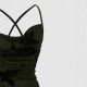 European and American high-end slim-fit maxi dress: elegant, slim-fitting mesh print, cross-back camisole dress. European and American high-end slim-fit maxi dress: elegant, slim-fitting mesh print, cross-back camisole dress.