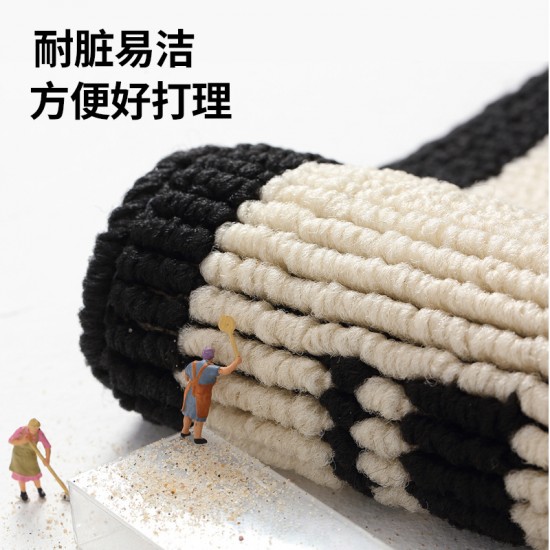 Cross-border original cream-style carpets, Nordic solid color, simple floor mats, stain-resistant, wholesale absorbent bathroom floor mats Cross-border original cream-style carpets, Nordic solid color, simple floor mats, stain-resistant, wholesale absorbent bathroom floor mats