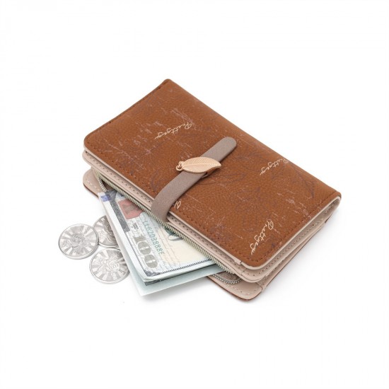 Lianbu women's mid-length, multifunctional, simple PU wallet with large capacity, printed buckle, zippered wallet, and card holder. Lianbu women's mid-length, multifunctional, simple PU wallet with large capacity, printed buckle, zippered wallet, and card holder.
