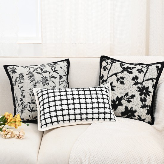 Tufted pillows, ethnic style pillowcases, home decor, living room sofa and bed cushions, removable and washable cotton and linen lumbar support pillows Tufted pillows, ethnic style pillowcases, home decor, living room sofa and bed cushions, removable and washable cotton and linen lumbar support pillows