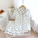 Women's summer pajamas, plus-size, pure cotton, double-layered gauze shorts, polka-dot, loose loungewear two-piece set Women's summer pajamas, plus-size, pure cotton, double-layered gauze shorts, polka-dot, loose loungewear two-piece set