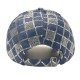 New Washed Denim Checkerboard Sequin Baseball Hat for Women: Casual and Versatile, Face-Showing, Small Sun Protection Baseball Hat