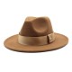 20 21 Autumn and Winter Wide-Brimmed Hats, Fashionable Wool Flat-Brimmed Men's and Women's Wool Panama Jazz Fedora 20 21 Autumn and Winter Wide-Brimmed Hats, Fashionable Wool Flat-Brimmed Men's and Women's Wool Panama Jazz Fedora