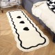 Ins-style high-end bathroom floor mats Household bathroom absorbent quick-drying mats, bedroom bedside flocked carpets Ins-style high-end bathroom floor mats Household bathroom absorbent quick-drying mats, bedroom bedside flocked carpets