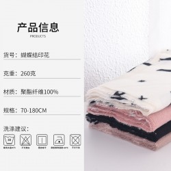Cross-border bow-knot imitation cashmere warm scarves for women, high-end designer shawls for office wear in winter