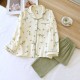 Women's Christmas tree pajamas, pure cotton, spring and summer long-sleeved pants, thin, cotton loungewear, soft, loose two-piece set. Women's Christmas tree pajamas, pure cotton, spring and summer long-sleeved pants, thin, cotton loungewear, soft, loose two-piece set.