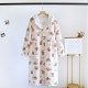 Women's summer thin, loose, short-sleeved artificial cotton loungewear, pajamas, and a fresh floral cotton bra. Women's summer thin, loose, short-sleeved artificial cotton loungewear, pajamas, and a fresh floral cotton bra.