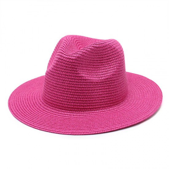 New summer unisex sun hat, fashionable, UV-resistant straw Panama hat, wholesale.