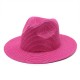 New summer unisex sun hat, fashionable, UV-resistant straw Panama hat, wholesale.