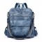 Cross-border backpacks Women's PU soft leather backpack, versatile large-capacity dual-use shoulder bag.