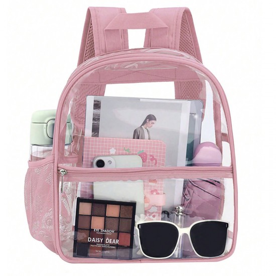 Transparent PVC backpack, outdoor portable backpack, large capacity, simple student backpack, factory direct Transparent PVC backpack, outdoor portable backpack, large capacity, simple student backpack, factory direct