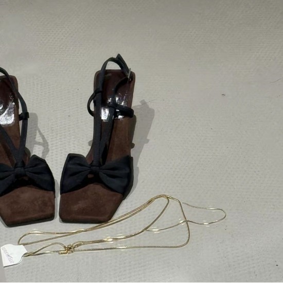 French-style, elegant bow-knot high heels for women, new summer 2025 styles, leopard print stiletto sandals for women with skirts French-style, elegant bow-knot high heels for women, new summer 2025 styles, leopard print stiletto sandals for women with skirts