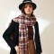 2023 new plaid scarf for women, winter mid-length tassel shawl, fashionable street style faux cashmere warm scarf for men.