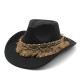 Cross-border retro ethnic-style tassel felt hat, jazz flat-brimmed hat for men and women, British woolen hat Cross-border retro ethnic-style tassel felt hat, jazz flat-brimmed hat for men and women, British woolen hat